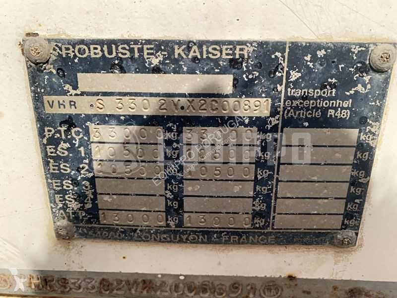 Semi reboque Robuste Kaiser S3302V Steel Trailer