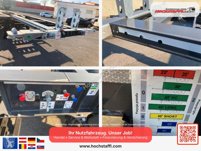 نصف مقطورة Wielton 45 Containerchassis