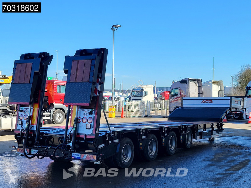 نصف مقطورة  LOWBED 4 axles NEW! Lifting Axle +...