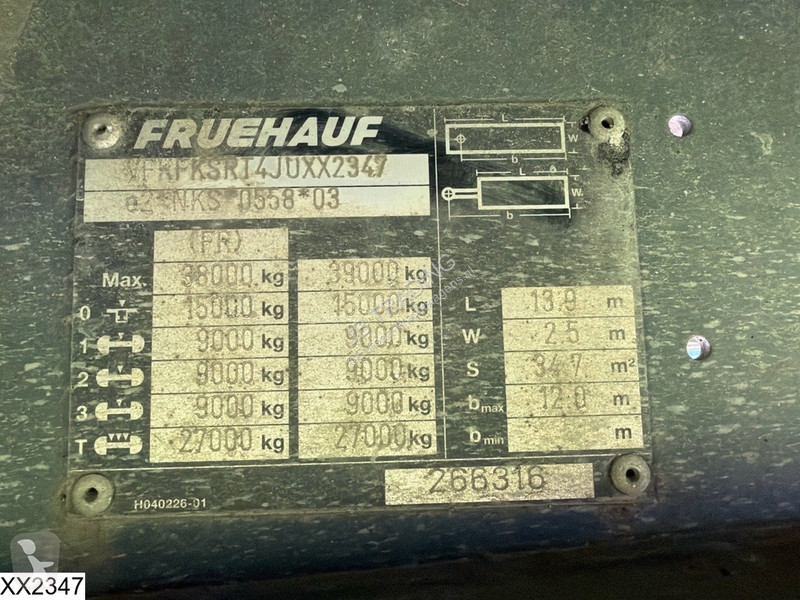 Semiremorca Fruehauf Tautliner Tautliner,...