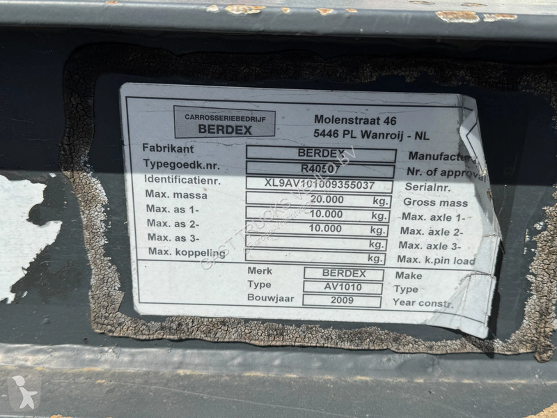 نصف مقطورة Berdex AV1010 45m3 Kipper Schamel...