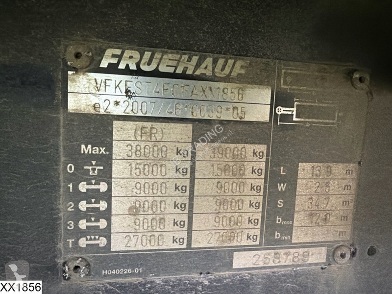 نصف مقطورة Fruehauf Tautliner Dhollandia