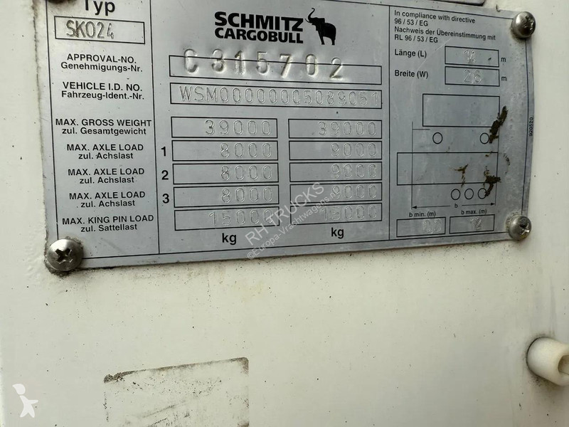 Oplegger Schmitz Cargobull 3 AXLE 20 X CARRIER...