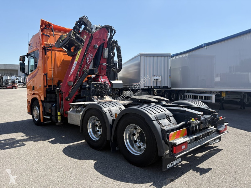 جرار Scania R650 V8, 6x2, E6, Leder, Penz-Crane...