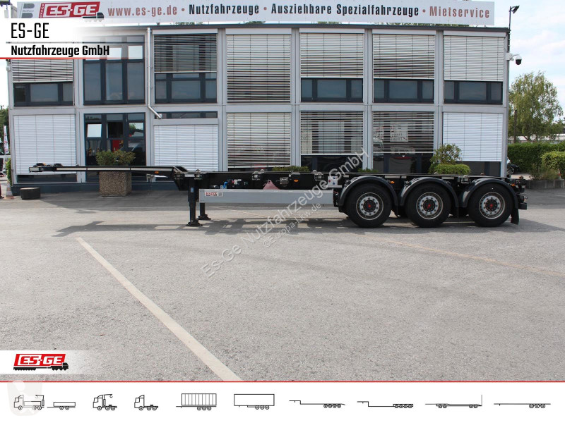 نصف مقطورة Kögel Port 40 simplex, pneumatischer...