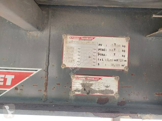 نصف مقطورة Trouillet SREM Plateau 3 ESSIEUX