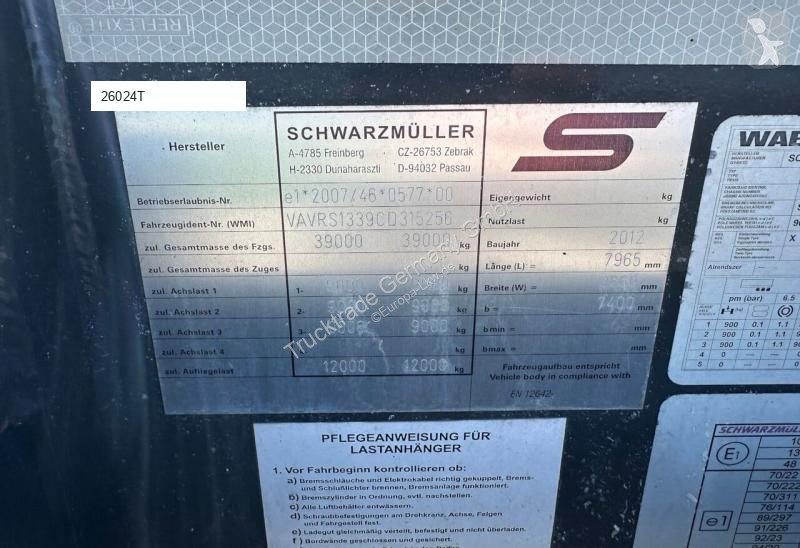 نصف مقطورة Schwarzmüller 663 SPA 3/E...