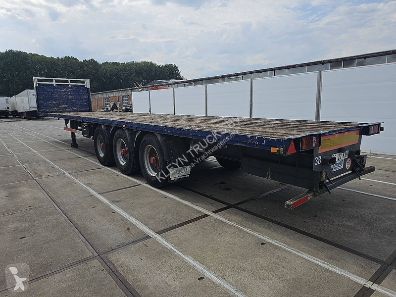 نصف مقطورة Van Hool 3 AXLE PLATFORM HARD WOOD...