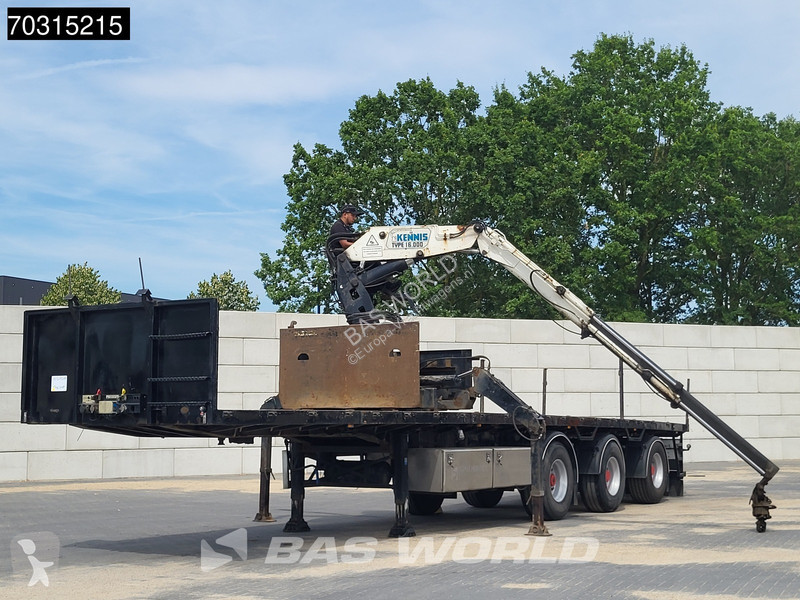 نصف مقطورة Pacton T3-003 Kennis 16T Steering Crane