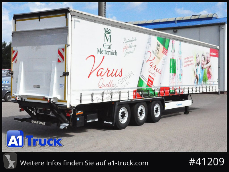 Semitrailer Krone SD, Getränke, Safe Curtain,...