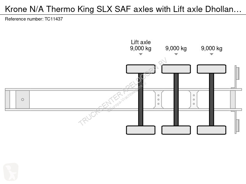 نصف مقطورة Krone N/A Thermo King SLX SAF axles...