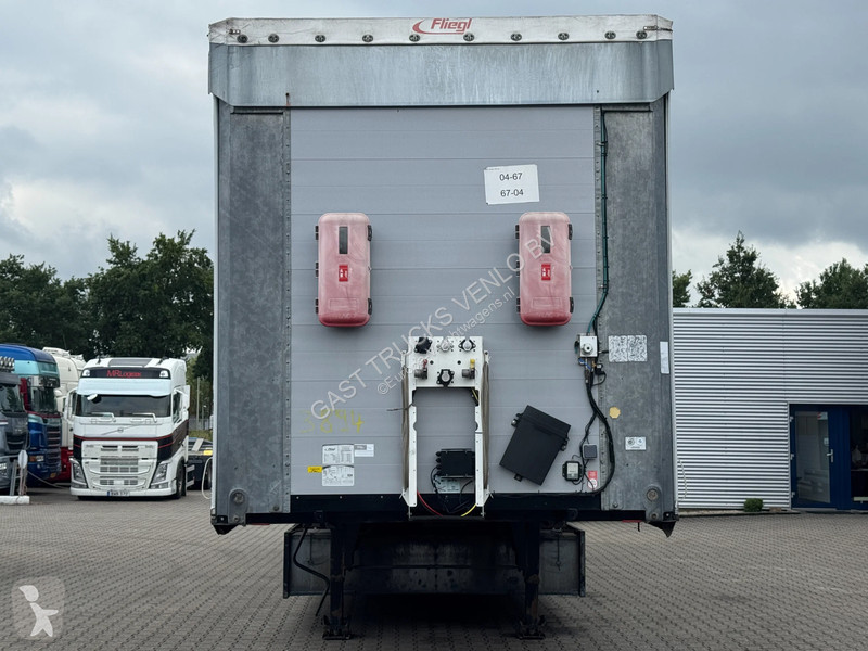 نصف مقطورة Fliegl Schuifzeil - Dak / Stuur-as /...