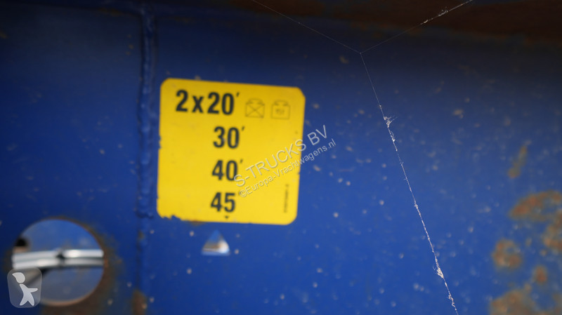 Semi remorque Krone 3 axle container chassis...
