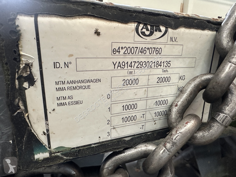Semirremolque AJK Kip chassis