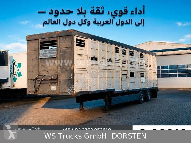 Semitrailer Menke 2 Stock Viehauflieger | Spindel