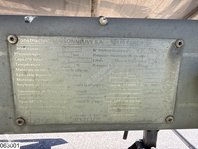 Semitrailer Maisonneuve Chemie 32368 Liter
