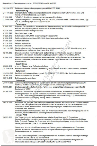 Kögel   3 Achs ISO-Koffer NEUFAHRZEUG Lift ->...