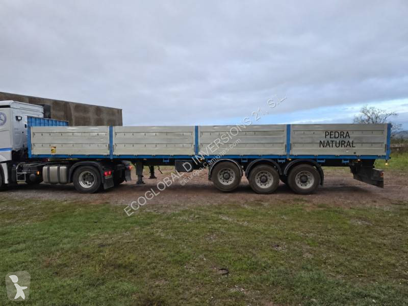 Sættevogn Fruehauf T34C con laterales abatibles...