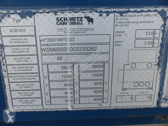 Oplegger Schmitz Cargobull SCB S3T