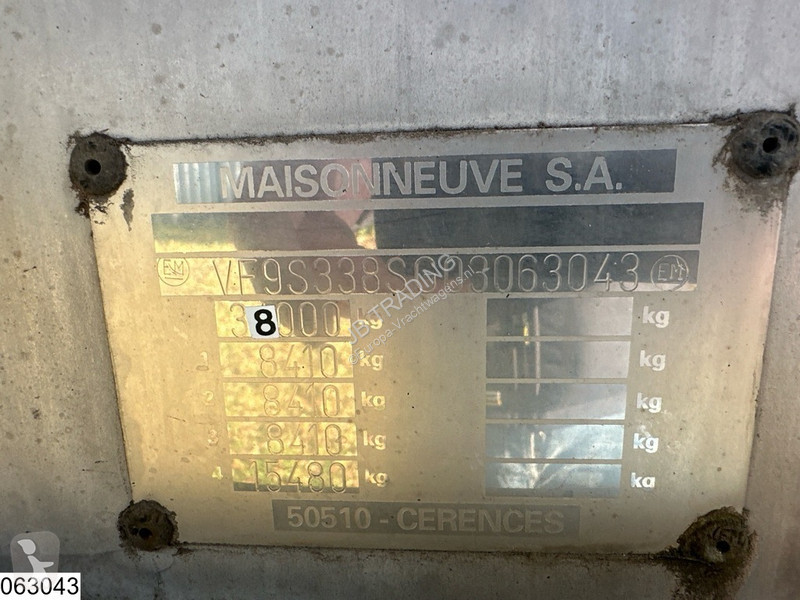 Oplegger Maisonneuve Chemie ADR, 22.294 Liter,...