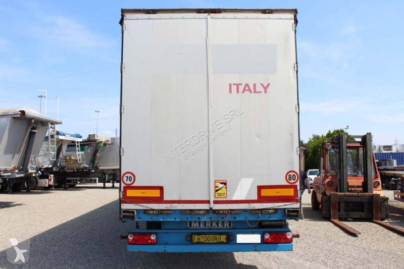 Semi reboque Merker semirimorchi centinati...