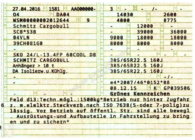 نصف مقطورة Schmitz Cargobull 24/L-13.4 FP 60...