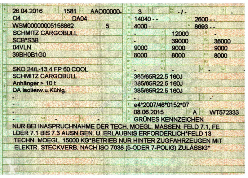 نصف مقطورة Schmitz Cargobull 24 / Alu-Felgen /...