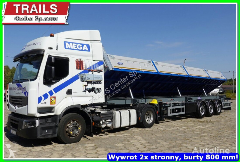 Semiremorca Mega 29 m³ / 12.600 m. 2 x side...