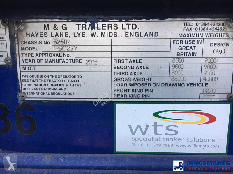 3-axle container trailer 20-30 ft semi-trailer
