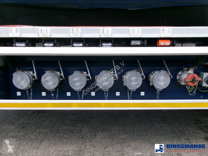 Semirimorchio  Fuel tank alu 42.8 m3 / 6 comp +...