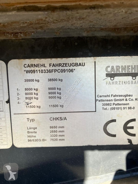 Semi reboque Carnehl Kippauflieger CHKS   A...