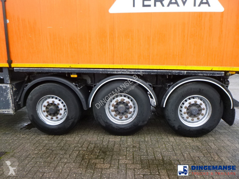 نصف مقطورة  Tipper trailer alu 59 m3 + tarpaulin