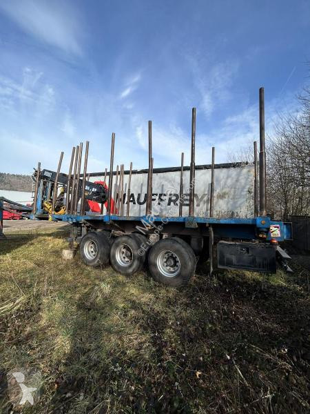 Semitrailer Diebolt  grue avec grappin rotatif