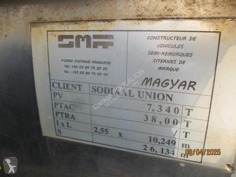 Semi reboque Magyar 3 essieux POMPAGE ELECTRIQUE