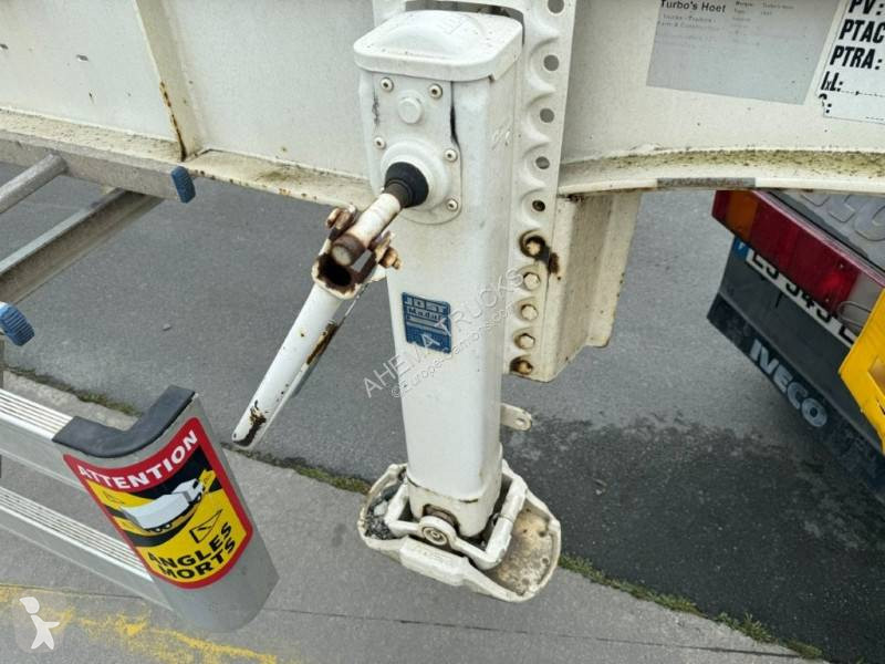 Semitrailer Turbo's Hoet 3 essieux porte conteneur