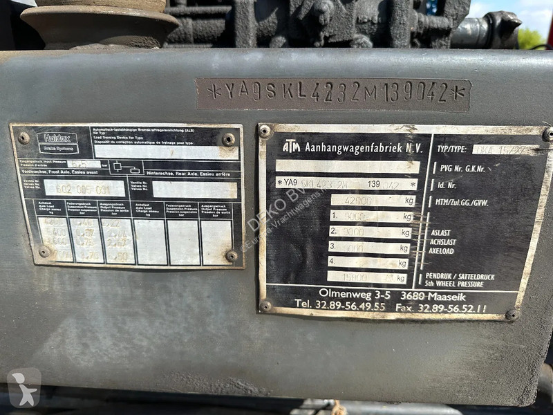 Sættevogn ATM OKA 15/27 KIPPER /MULTIKAP