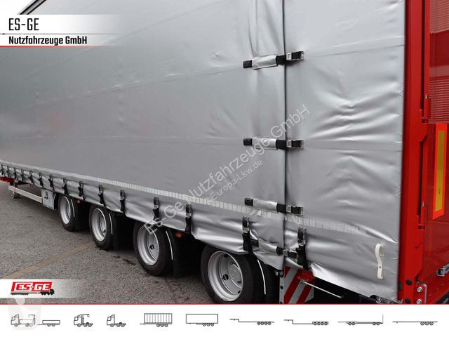 Semiremorca ES-GE 4-Achs-Satteltieflader mit...