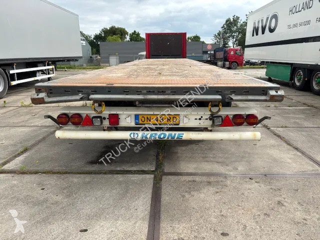 Semitrailer Krone Flatbed met rongen 41 ton...