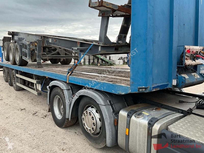Semitrailer Krone 27 3 Assen Vlakke oplegger
