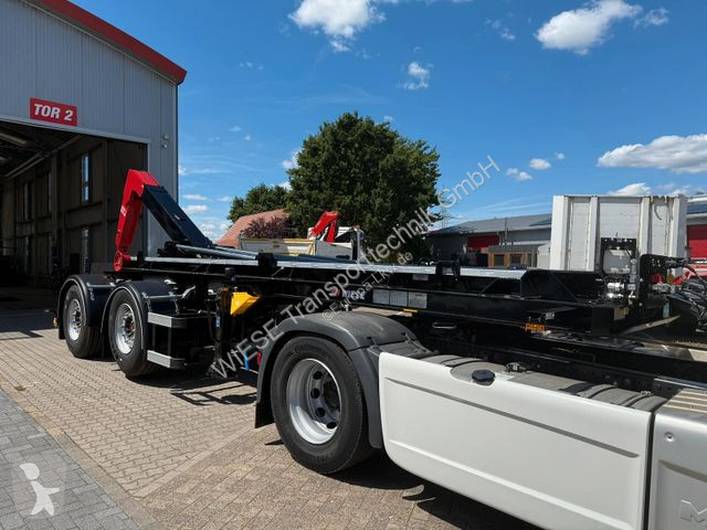 Semitrailer  WIESE Hakenlift- WAK 2-32 SK...