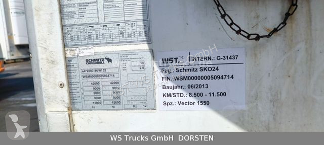 Semitrailer Schmitz Cargobull 24 Kühlauflieger...