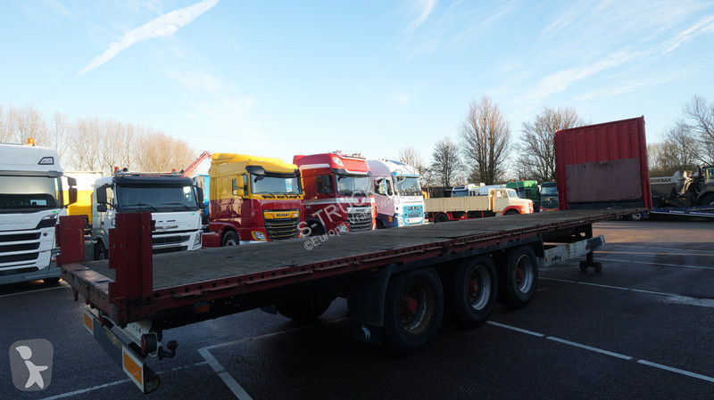 نصف مقطورة Krone Flatbed trailer