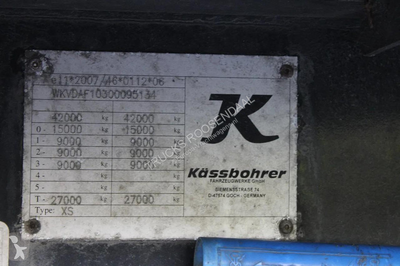 Semi remorque Kässbohrer 3x axle + bpw