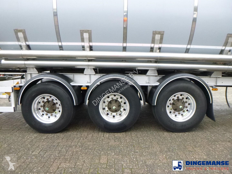 نصف مقطورة Van Hool Food tank inox 62 m3 / 3 comp