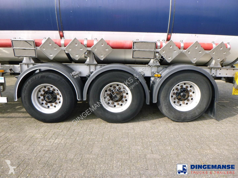 نصف مقطورة Burg Chemical tank inox L4BH 32.5 m3...