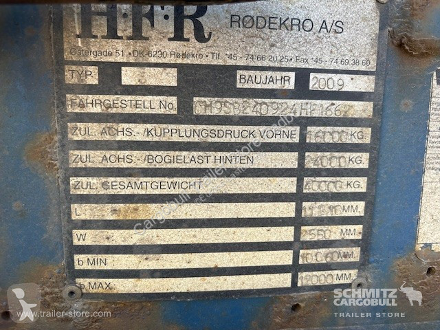 Sættevogn HFR Containerfahrgestell Standard