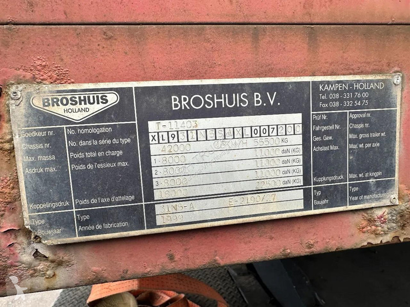 نصف مقطورة Broshuis 31N55A EXTENDABLE - LAST...
