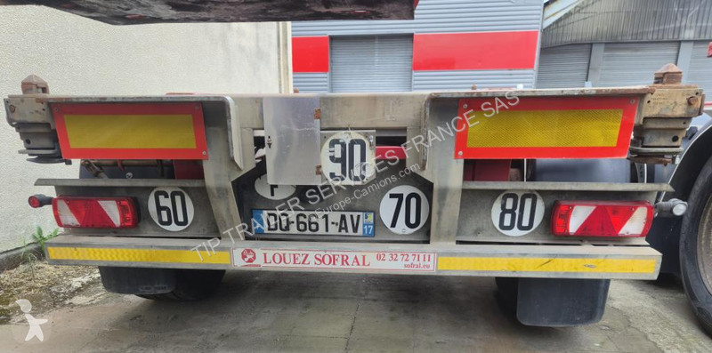 نصف مقطورة Fruehauf Trailer Chassis Gooseneck...