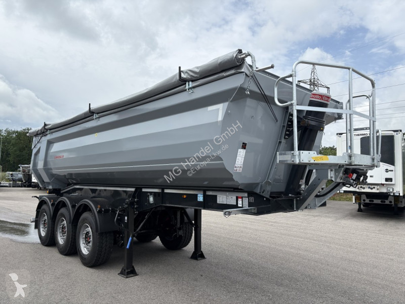 نصف مقطورة Schwarzmüller Stahlrundmulde 25 m³,...