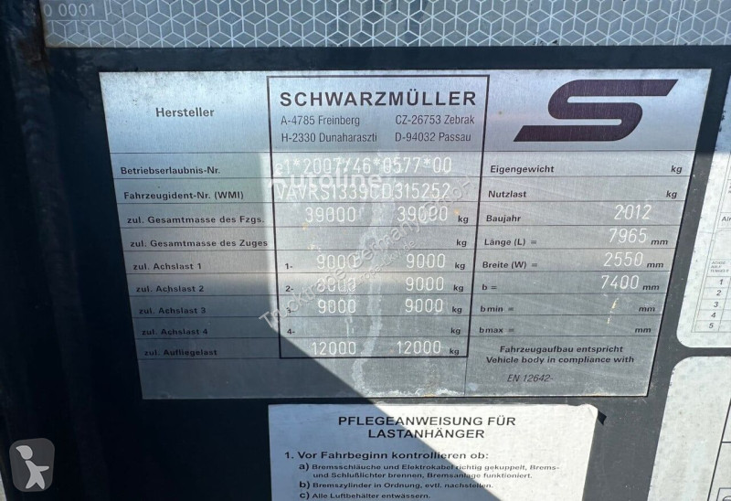 نصف مقطورة Schwarzmüller 663 SPA 3/E...